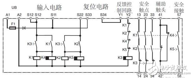 安全繼電器工作原理、接線圖、使用方法